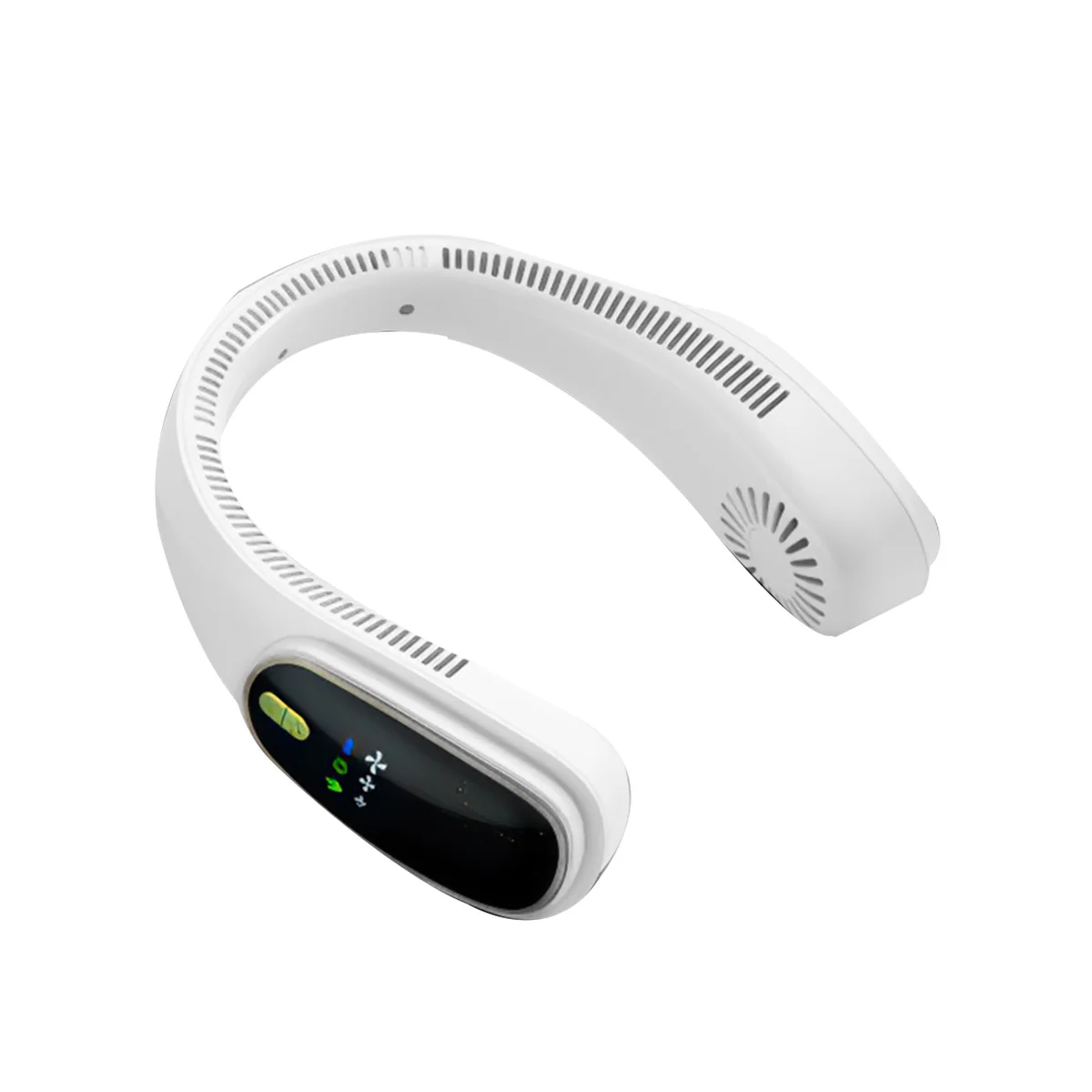 

Portable Hanging Neck Fan USB Rechargeable Cooling Fan Outdoor Air Cooler Outdoor Sports Bladeless Fans-White