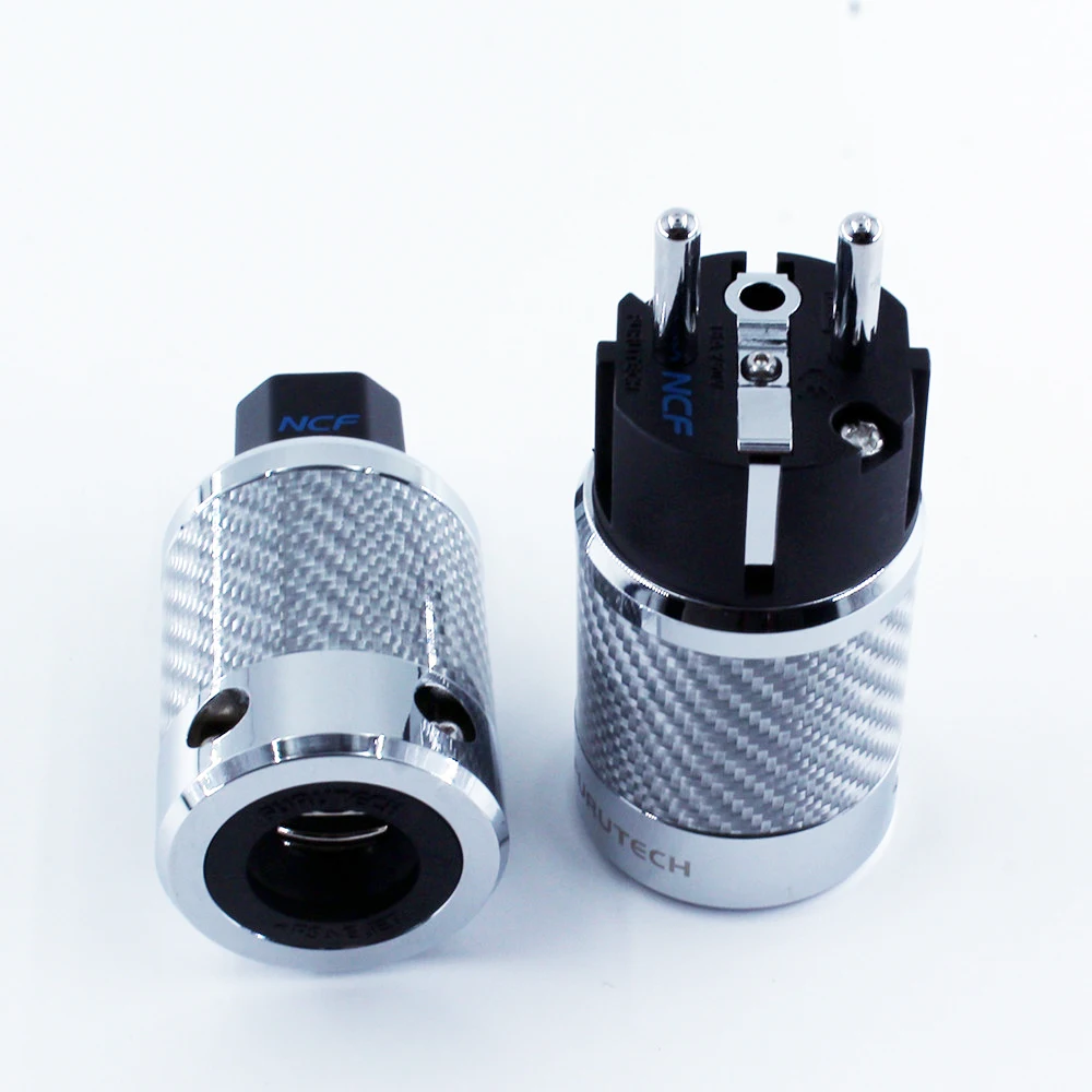 Высококлассный блок питания Furutech FI-E50 / FI-50 NCF Nano Schukostecker Crystal power с родиевым