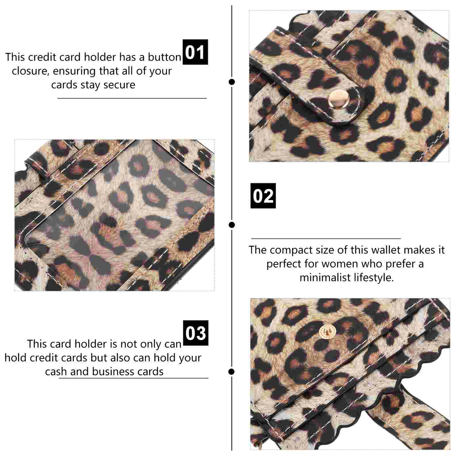 Брелок с леопардовым принтом из искусственной кожи держатель для карт кошелек