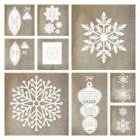 christmas snowflake metal cutting dies for diy scrapbooking crafts maker photo album template handmade decoration 2022 new