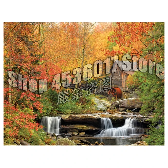 Scenery Full Drill 5D DIY Diamond Painting Fall Cabins Houses Embroidery Cross Stitch Mosaic Home Decor Gift алмазная мозаика