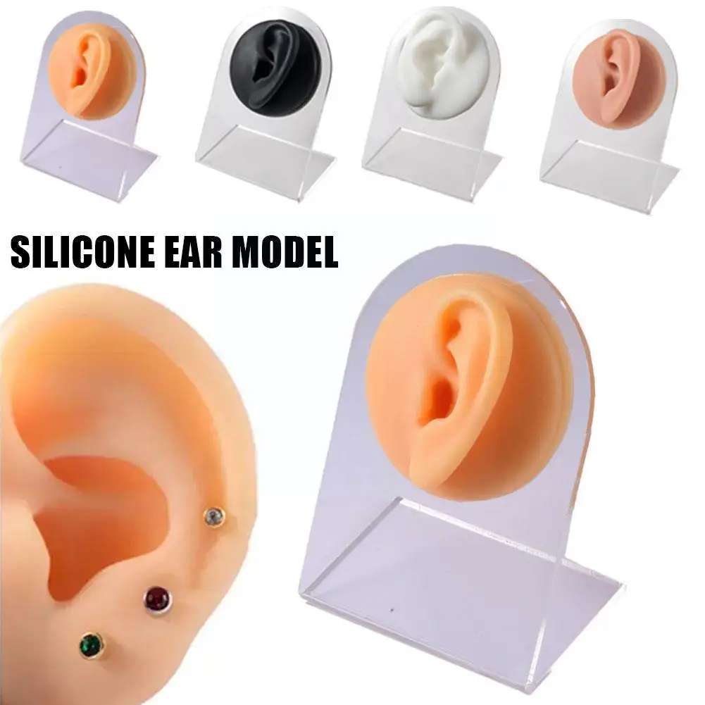 

Мягкая гибкая силиконовая модель человеческого тела, модель уха, рта, глаз, профессиональная практика, имитация пирсинга, инструмент для лица, модель языка Reus M8P4