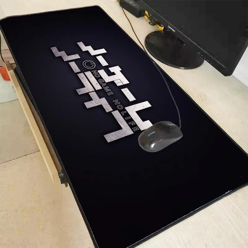 

Mairuige NO Game No Life Logo Large mouse pad Anti-slip Natural Rubber PC Computer Gaming mousepad Desk Mat for LOL cs go DOTA2