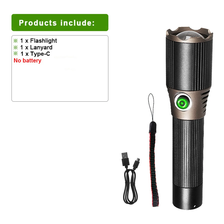 

Портативный фонарь 2026 200000LM