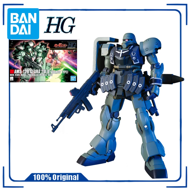 

Bandai Genuine Gundam Model Kit Anime Figure Hguc Ams-129 Geara Zulu Guards Type Gunpla Anime Action Figure Toys for Children