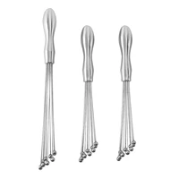ball whisk setwire egg whisk egg beater manual mixer whisk for sauces cream cooking stewsbatter diy baking