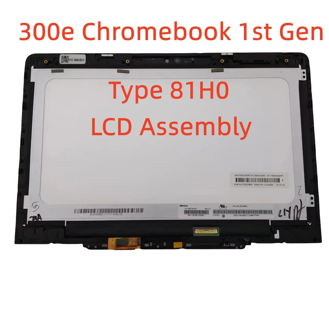 Для Lenovo 300e Chromebook 1-го поколения тип 81H0 сенсорный ЖК-экран N116BCA-EA1 B116XAN06.1 5D10Q93993 5D10U89043