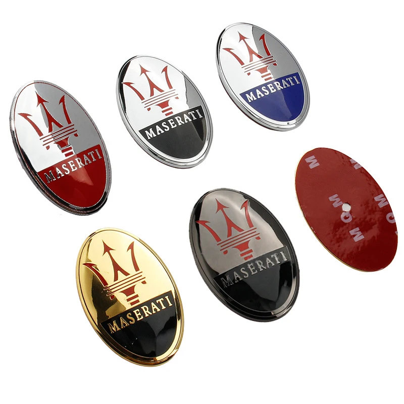 

Fit for Maserati Granturismo Ghibli Quattroporte Levante Gransport Granlusso GT Gran Cabrio Coupe Car Front Emblem Badge Sticker