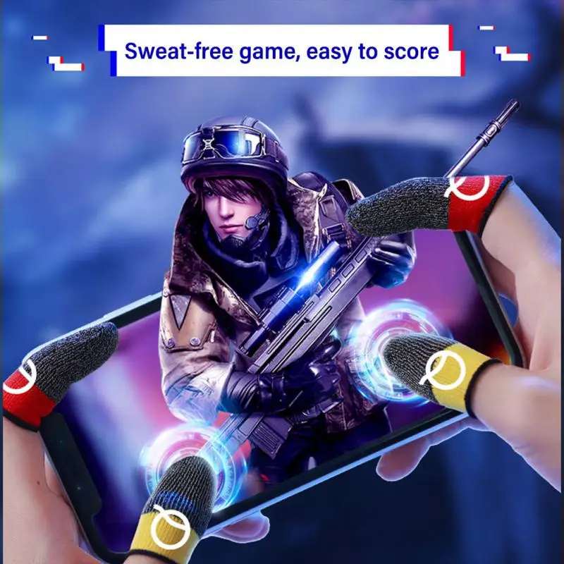 

Mobile Phone Game Sweat-Proof Finger Cover Fingertip Gloves Game Non-slip Touch Screen Thumb Fingertip Sleeves For PUBG Newnest