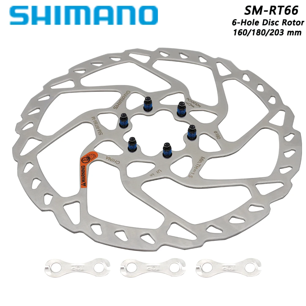 

Shimano Deore SM-RT66 160mm 180mm 203MM Bicycle MTB Bike 6-Bolt Disc Brake Rotor For Mountain Bicycle