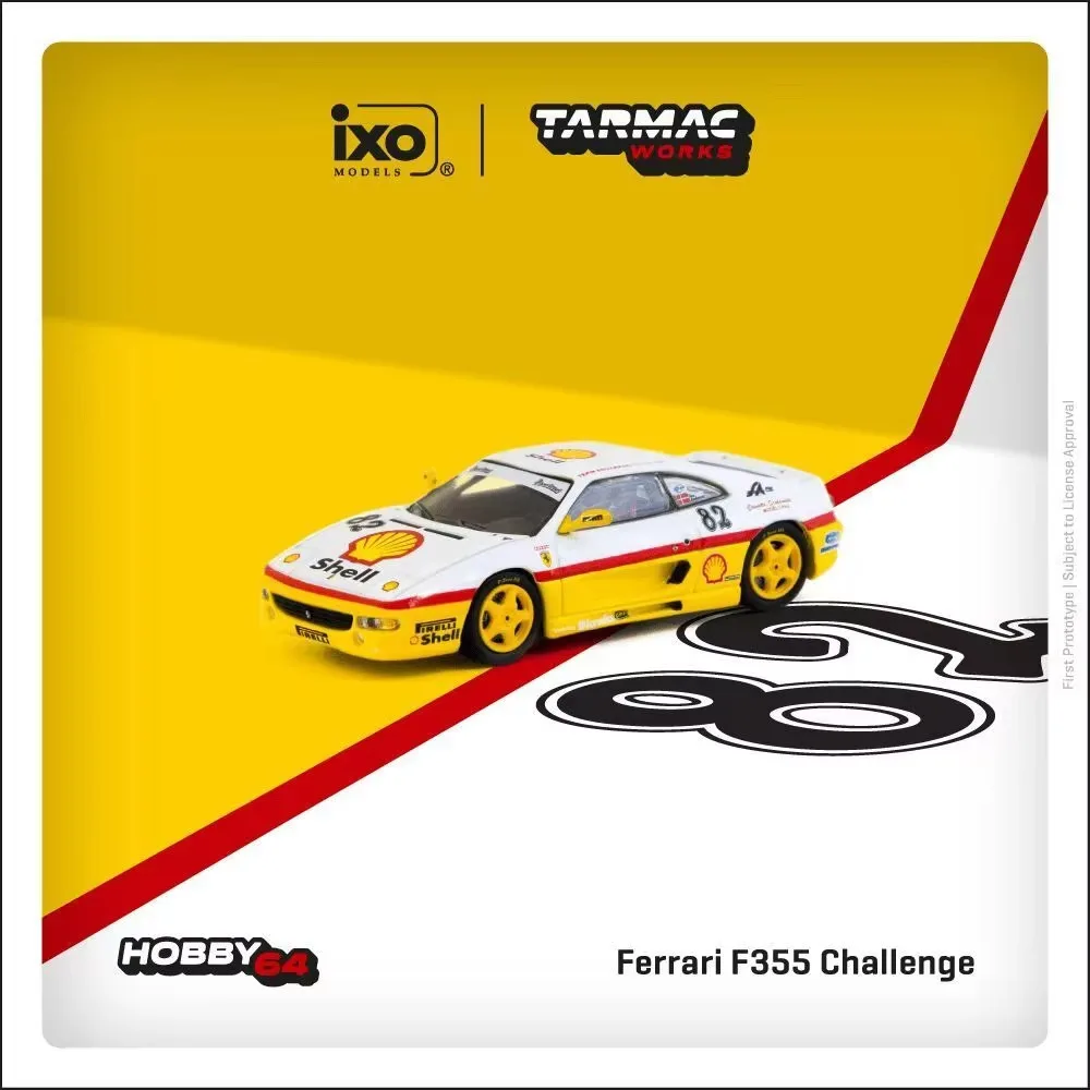 Фото Tarmac работает на складе 1:64 Ferrari 458 488 GT3 345 F355 Challenge, литая под давлением модель автомобиля, коллекция игрушек Tarmac Works №4