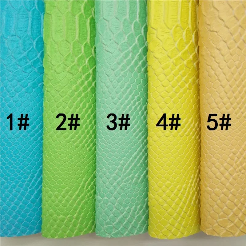 Amonglitter пастельные цвета синтетическая кожа змеиная тисненая искусственная