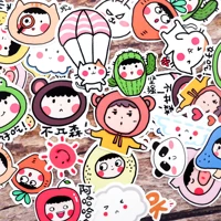 31pcs watercolor kawaii cartoon stickers aesthetic planner scrapbooking diy food sticker stationery cute paper stikers papeleria