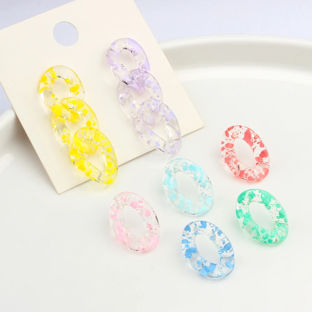 

Акриловые полимерные креативные геометрические полые базовые серьги карамельного цвета СОЕДИНИТЕЛЬ 6 шт./лот для «сделай сам» модные серьг...