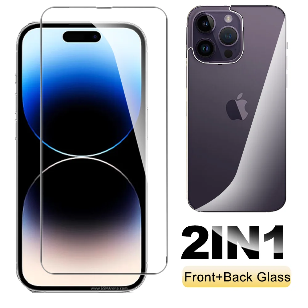 

2 в 1 9H задняя крышка Закаленное стекло для Iphone 14 Pro Max Защита экрана для iPhone14 Plus 14pro 14 Plus Передние Защитные Очки