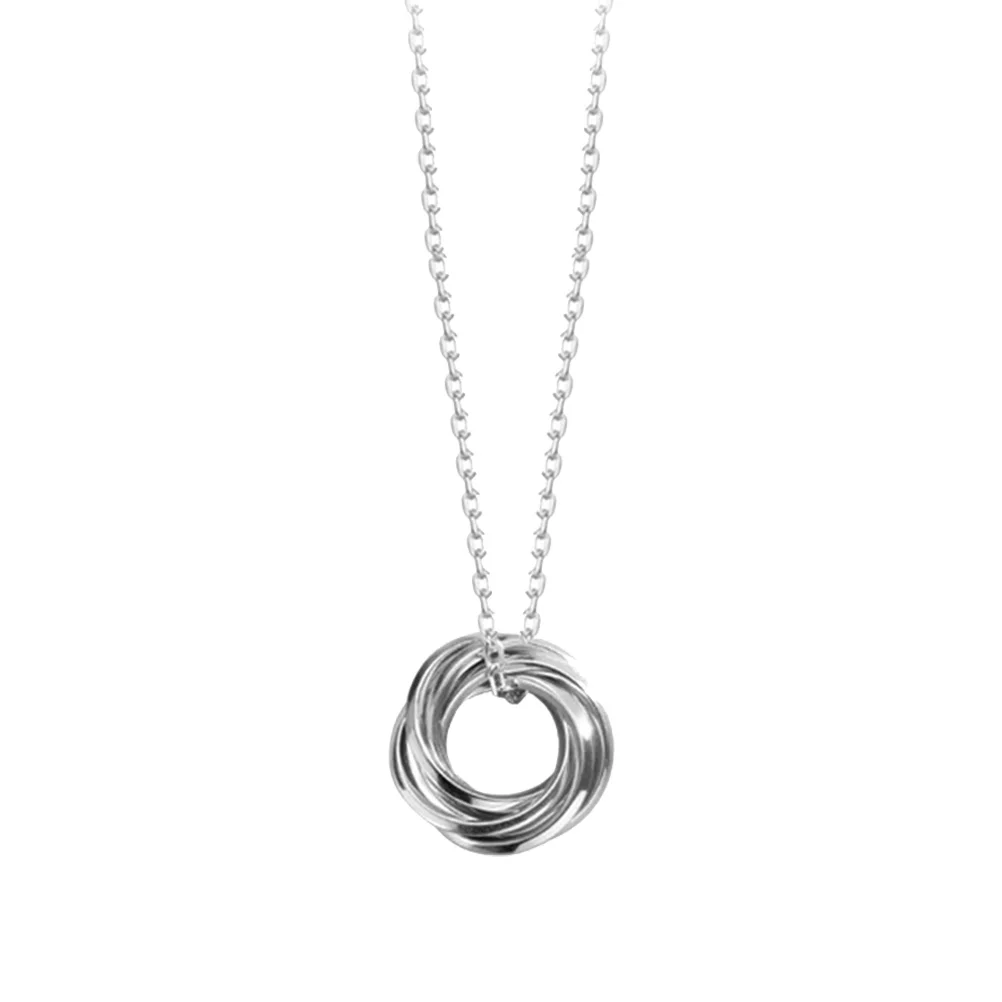 

1Pc Circle Ring Shape Necklace Delicate Neck Chain Gift Woman Neck