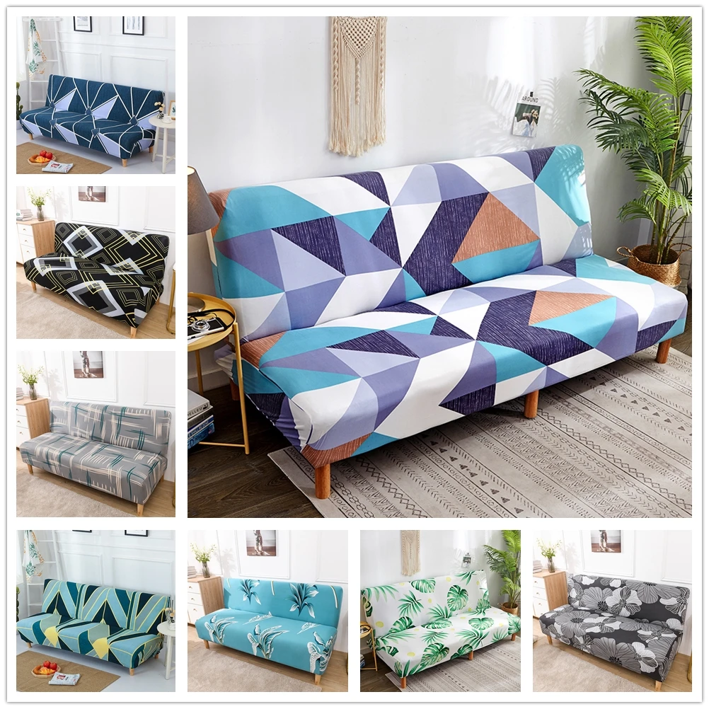 

Geometric All-inclusive Folding Sofa Bed Cover Tight Wrap Sofa Rekbare Kaft Couch Cover Without Armrest Stretch Slipcover