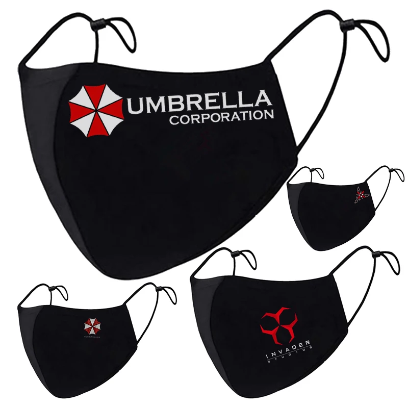 

Four Seasons Men and Women Plus Size Fashion Cotton Masks Face mask Umbrella Corporation Printing Filter series Anti-dust masks