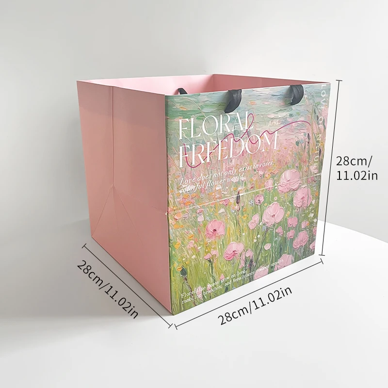 

Картина маслом "Цветочный букет", подарочный пакет