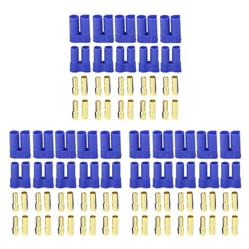 

15 пар штепсельных вилок EC5 типа «банан», гнездовой + Штекерный разъем для аккумулятора/двигателя RC ESC LIPO