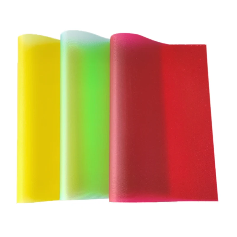 Translucent PVC Vinyl Fabric Solid Synthetic Leather Sheet For DIY Hair Bow Craft Supplies Home Decoration 0.4mm 46*135CM