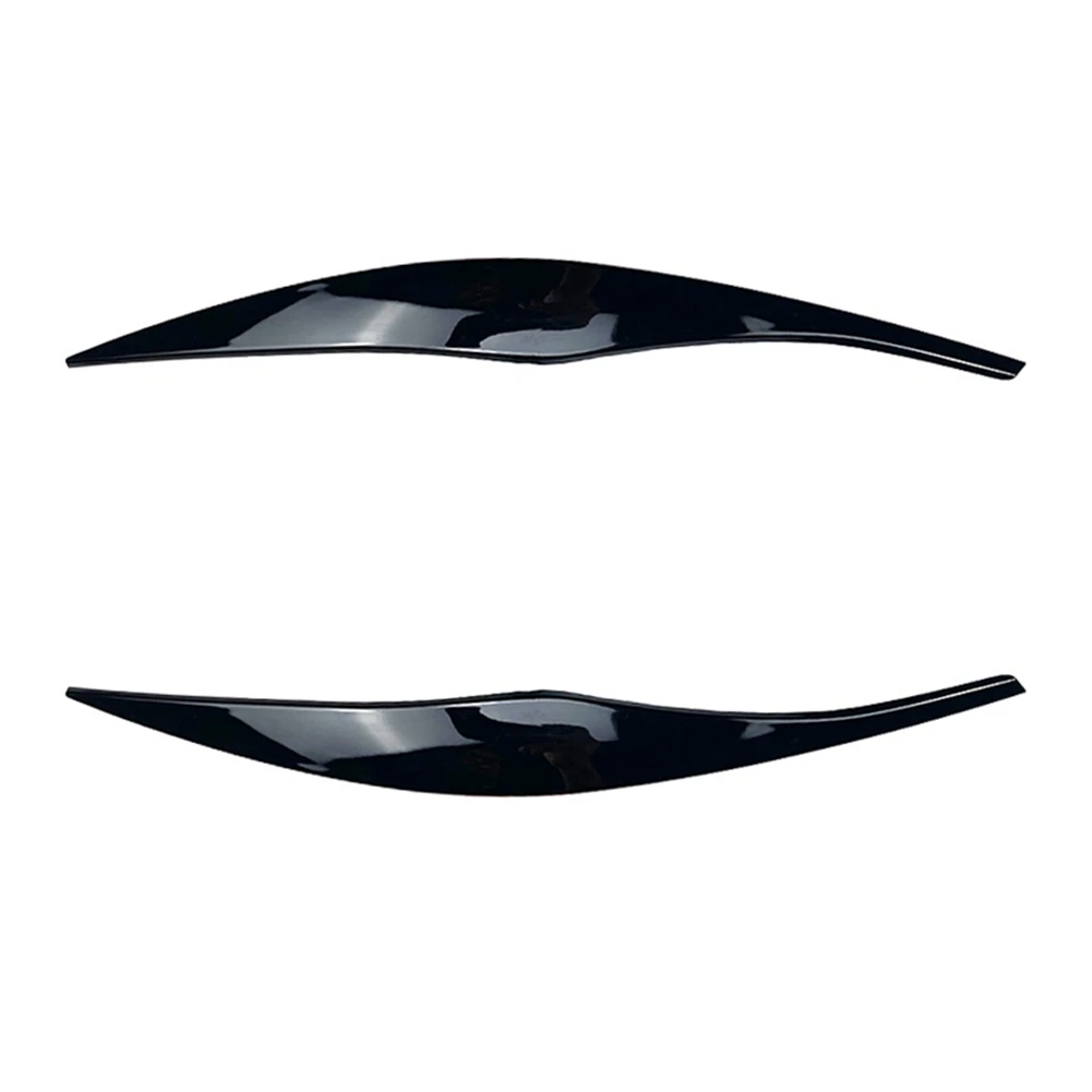 

Car Glossy Black Headlights Eyebrows Eyelids Cover Eyelash Head Light Stickers for 3 Series E90 E91 320I 330I 05-12