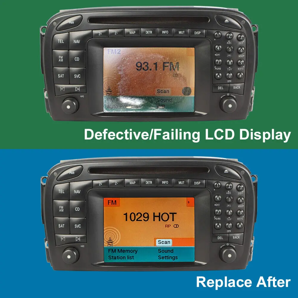 4 9-дюймовый дисплей для головного устройства Mercedes R230 SL500 SL55 AMG радиокомандная