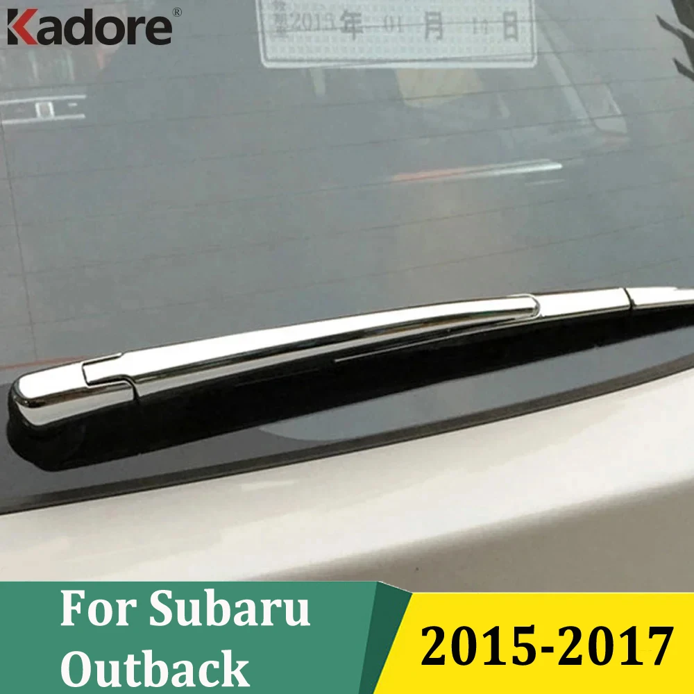 

Для Subaru Outback 2015 2016 2017, ABS хромированные дворники заднего стекла, накладки накладки, полоса заднего дворника, аксессуары для стайлинга автомобилей