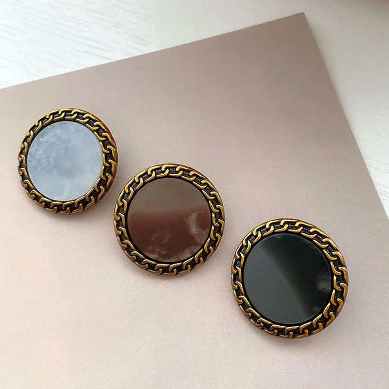 

6 шт., металлические пуговицы для одежды