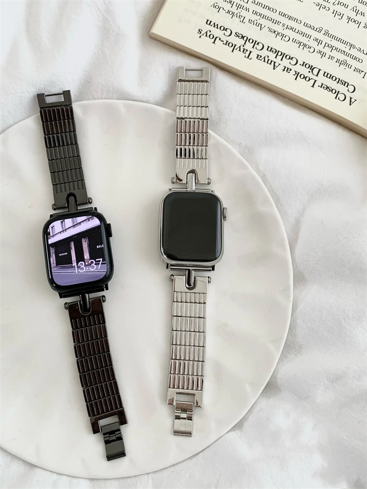 

Ремешок из нержавеющей стали для Apple Watch 41 мм 44 мм 40 мм 45 мм 42 мм