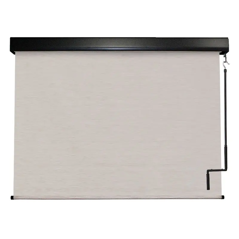 

Premier Cordless Outdoor Shade with Protective Valance - 10' wide x 8' - Pine Brook (Cream/White)