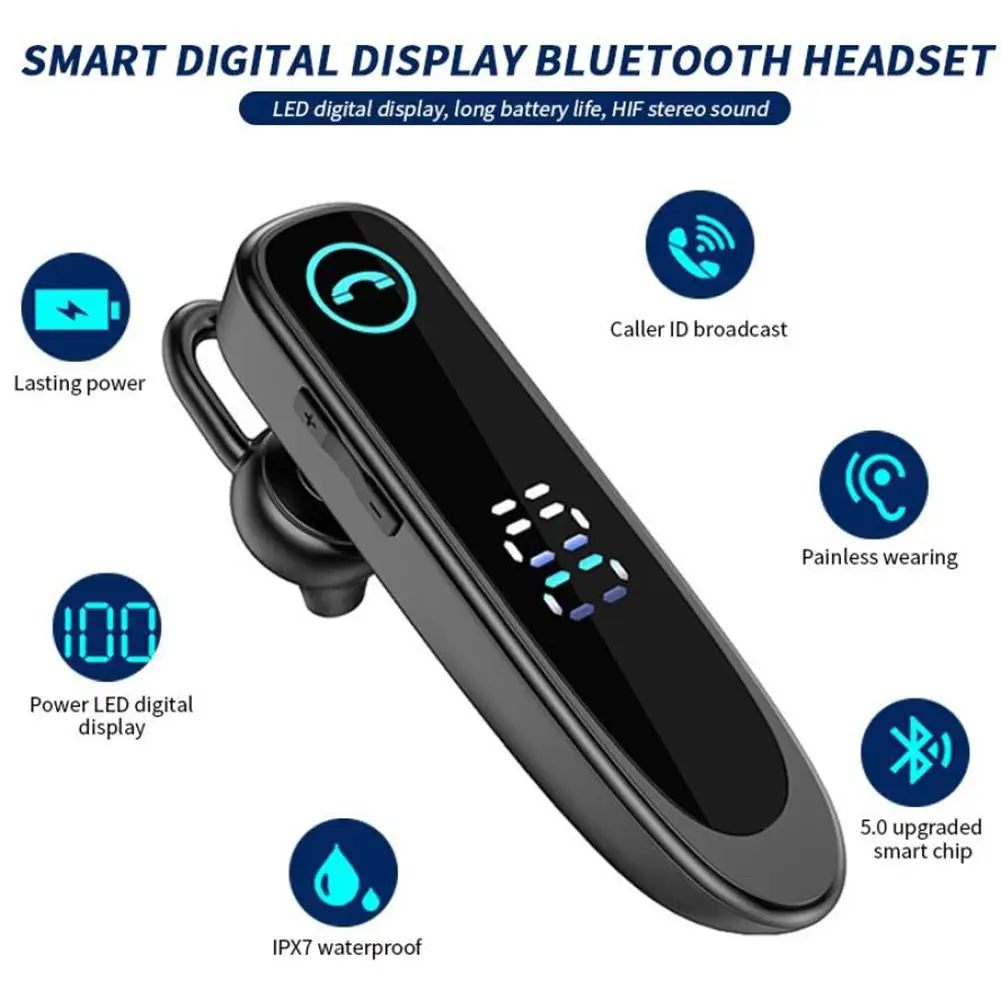 

Беспроводные наушники A20 с цифровым дисплеем и поддержкой Bluetooth 5,0