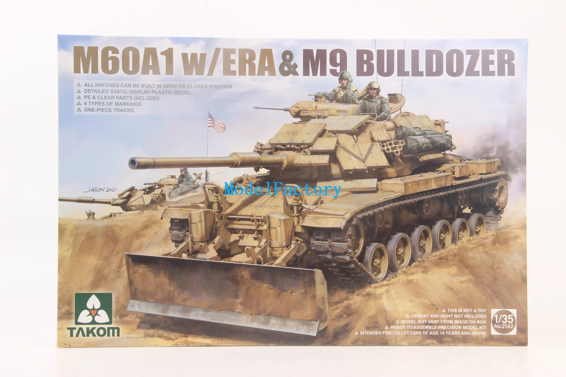 

Набор моделей для бульдозера TAKOM 2142 1/35 U S M C M60A1 w/ERA & M9