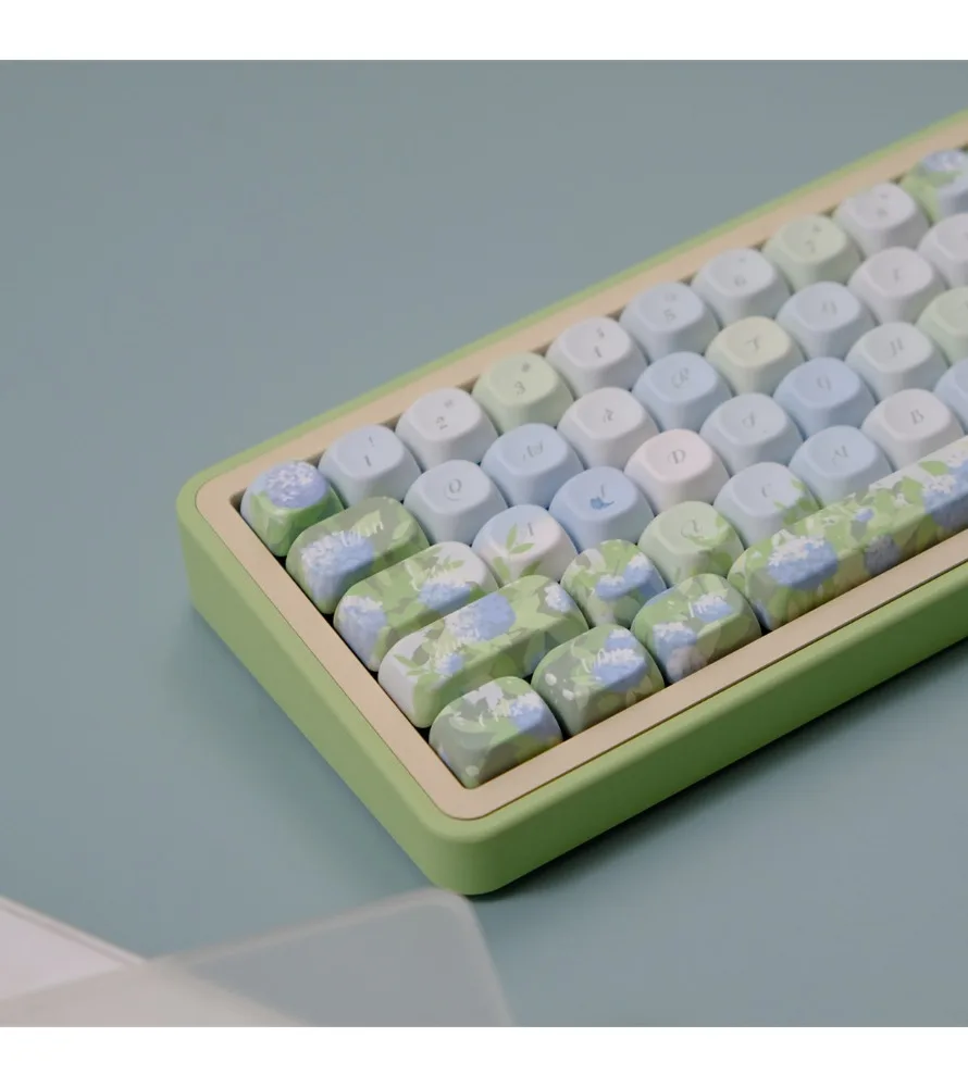 Фото Колпачки для механической клавиатуры с сублимационной печатью Wooting Summer Keycap PBTXOA (размеры) №3