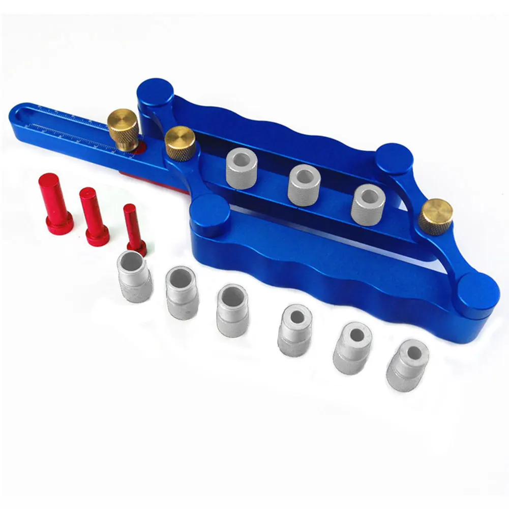 

Vertical Anti Corrosion Woodworking Tool Easy Operate Durable Punch Locator Self Centering Dowelling Jig Set For Log Tenon