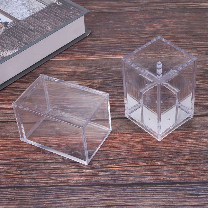 

Acrylic Pen Holder Clear Desktop Pencil Cup Stationery Organizer Pot Holders For Office Desk (3 Pack)