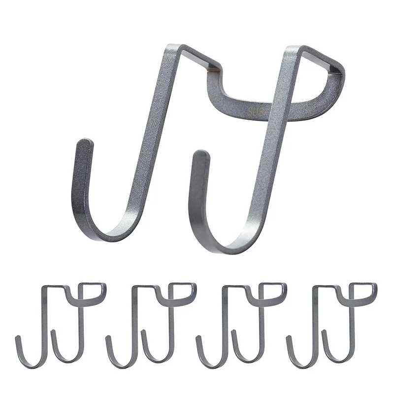 

AT14 Over Cabinet Hook, 304 Stainless Steel Multiple Use S Shaped Hanging Over The Cabinet Door Hooks Use For Kitchen, Cabinet,