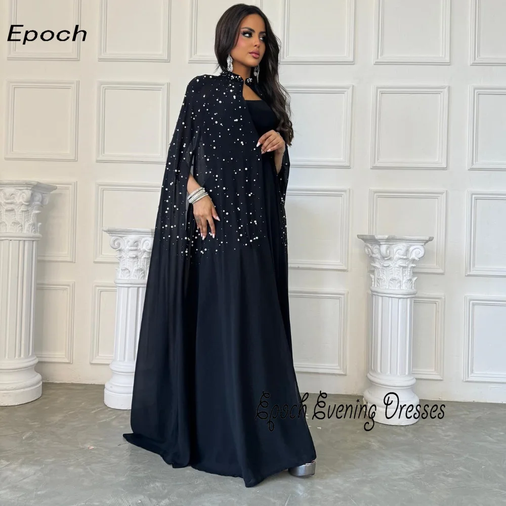 Шифоновое длинное вечернее платье Epoch прямые шифоновые элегантные вечерние