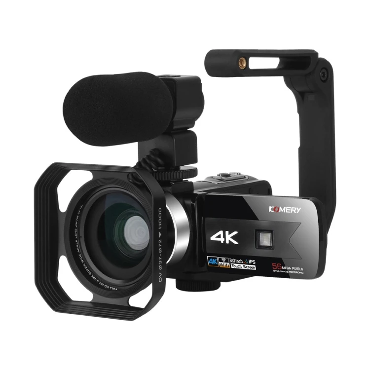 

New Arrival 4K Mini Camcorder with 3inch Touch Screen 56MP HD Digital Video Camera with Hot Shoe Interface Handycam Camcorder