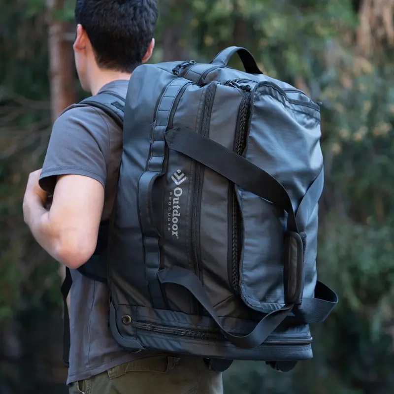 Outdoor Products 43 Ltr Red-Eye Duffel Bag, Black, Unisex