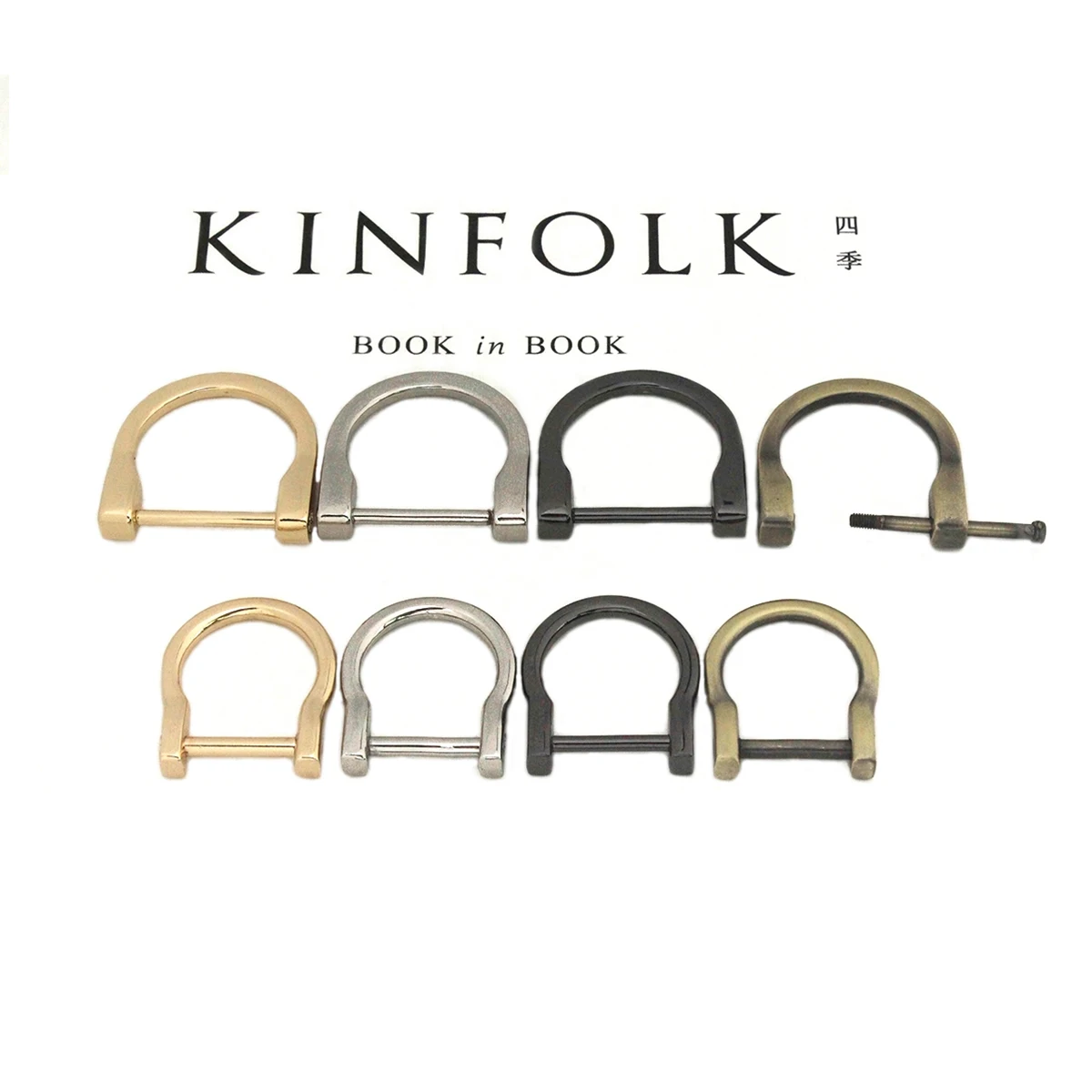 Металлическая Съемная съемная пряжка-D-образное кольцо Dee с открытым винтом скоба