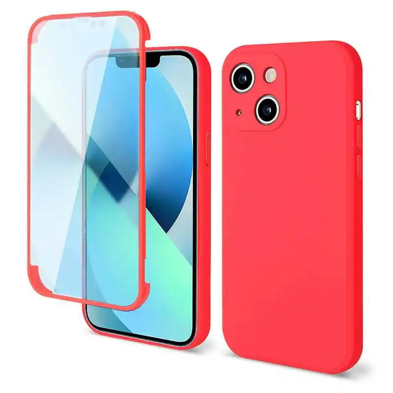 

Mokoemi 360 Full Coverage Soft Case For iPhone 13 Mini Pro Max Phone Case Cover
