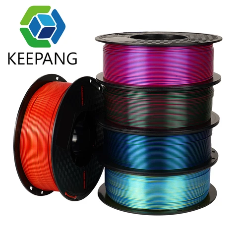 Kee Pang Триколор шелковый PLA filament 1 кг 1,75 мм