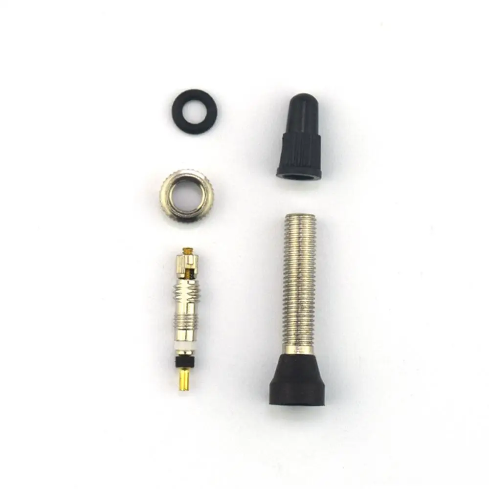 

Bicycle tyre Valve Core Brass Material CNC-machined Nickel-plated For MTB Road Tubeless Rim Nozzle Optional Metal Tool O-ring