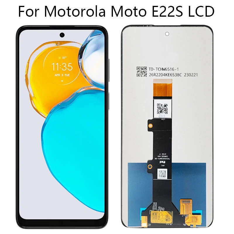 

6.5" For Motorola Moto E22s LCD Display Touch Screen Digitizer Assembly Repair Replacement For Moto E22S Display LCD