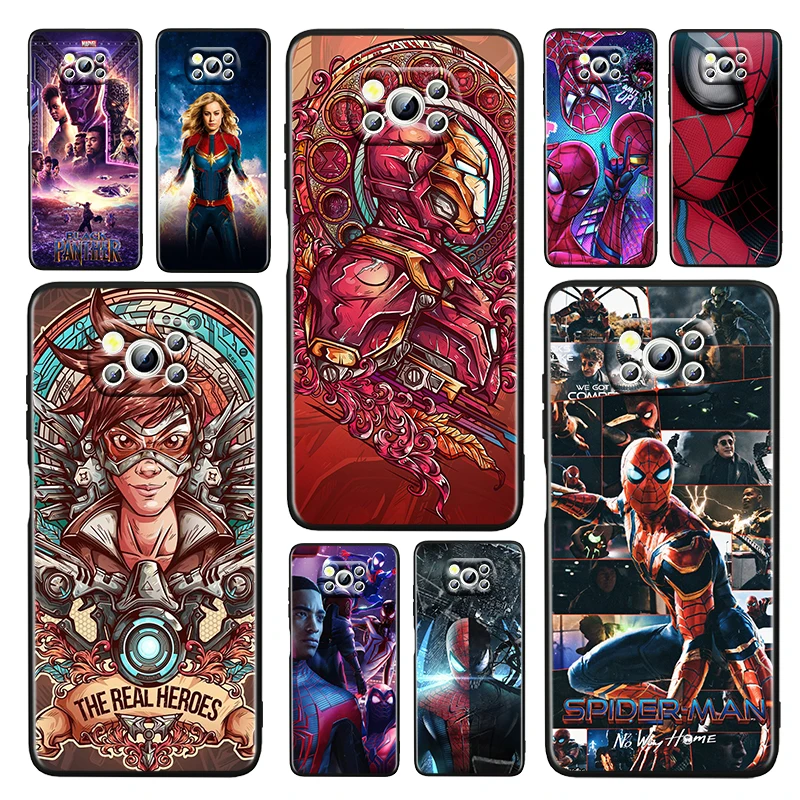 

Marvel Avengers Bucky For Xiaomi Poco M4 X3 F3 GT NFC M3 C3 M2 F2 F1 X2 Pro Mi Mix3 Soft Silicone Black Phone Case Coque Cover