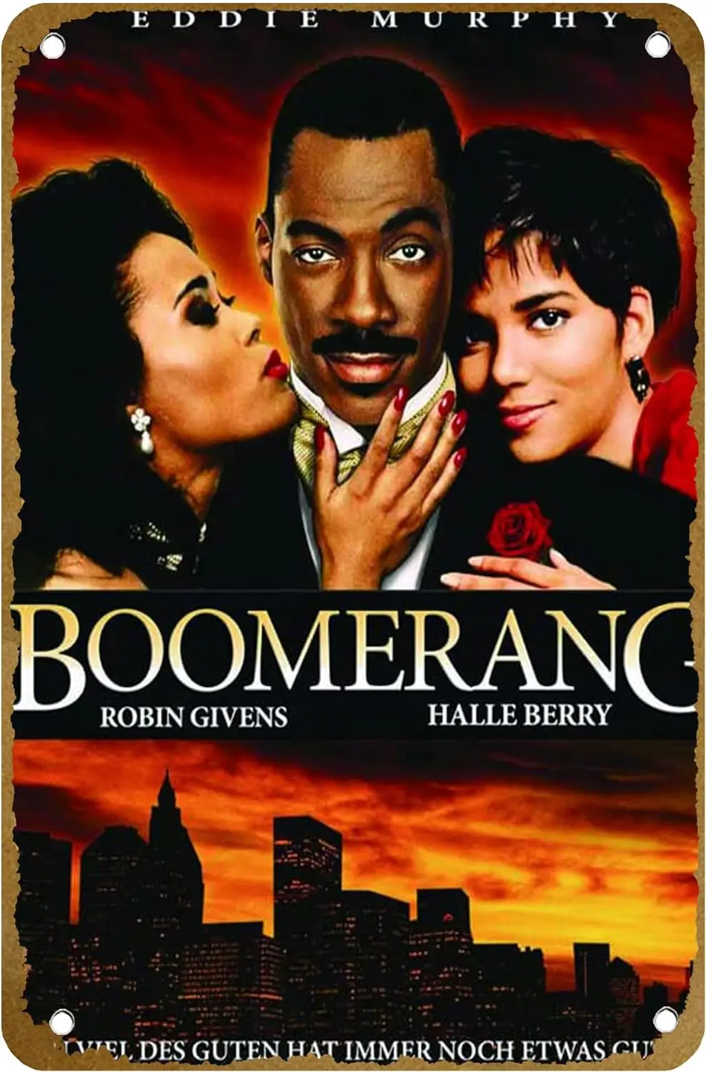 Постер из фильма Бумеранг (1992) винтажный металлический жестяной знак логотип