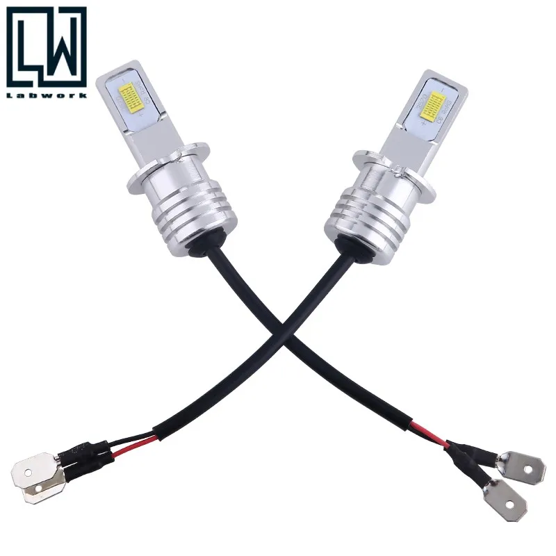 

H3 светодиодные противотуманные Светильник лампы конверсионный набор супер яркий Премиум 6000K белый 35W