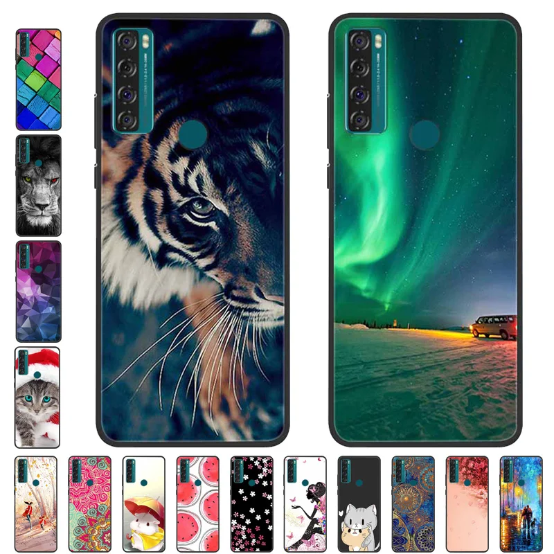Мягкий силиконовый чехол-бампер для TCL 20 SE T671H T671F
