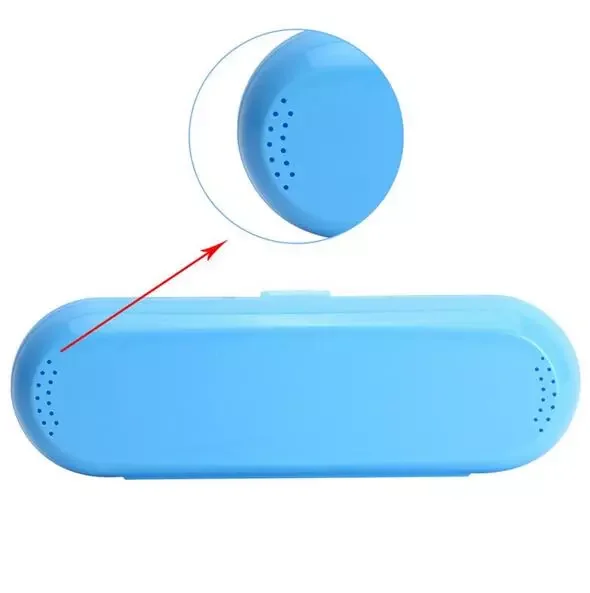 

B Travel Toothbrush Box For Oral B With Hard Platic Cover Water and Outlet Portable Case For Outdoor Camping Box